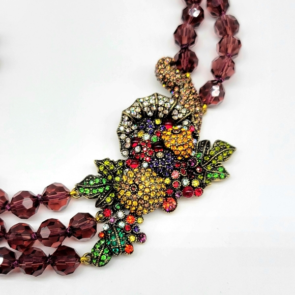 Heidi Daus Holiday Cornucopia Necklace with Multicolor Swarovski Crystals - Picture 5 of 13